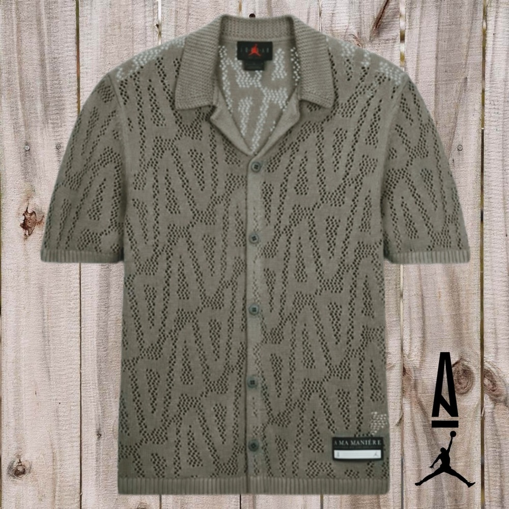 A Ma Maniere x Jordan 4 Button Down • While You Were Sleeping • Grey • 2024